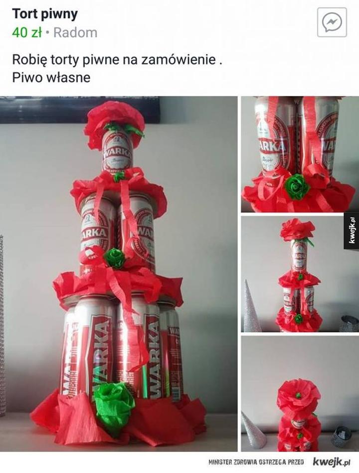 Tort z piwem przepis